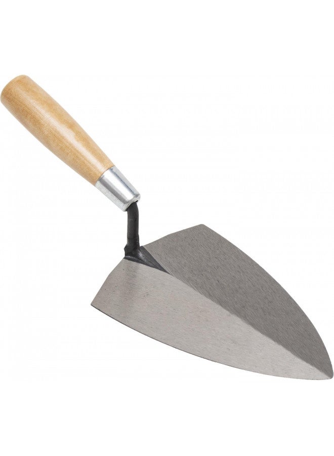 MARSHALLTOWN Tile Setter's Trowel, 7 x 4-3/8 Inch Blade, Quickly Move Large Quanities of Tile Adhesive, Floor Tiling Tools, Wood Handle, Made in the USA, 57 - Image 1