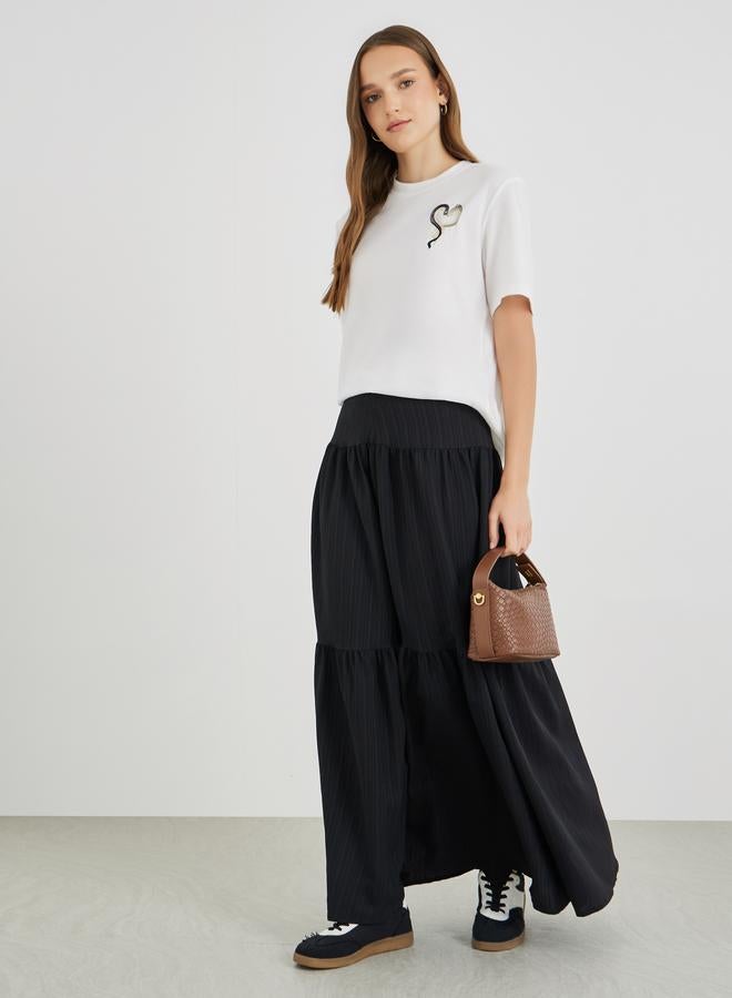 Styli Styli Embroidered Slogan Round Neck T-Shirt - Image 2