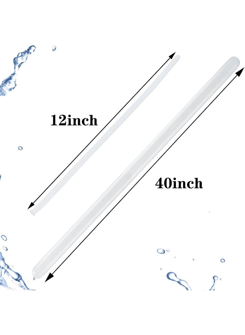 100 قطعة من البالونات الشفافة، 260 بالونة طويلة رفيعة من اللاتكس لبالونات الحيوانات، بالونات عالية الجودة للمبتدئين في صنع البالونات لتزيين حفلات الكرنفال للأطفال - Image 2