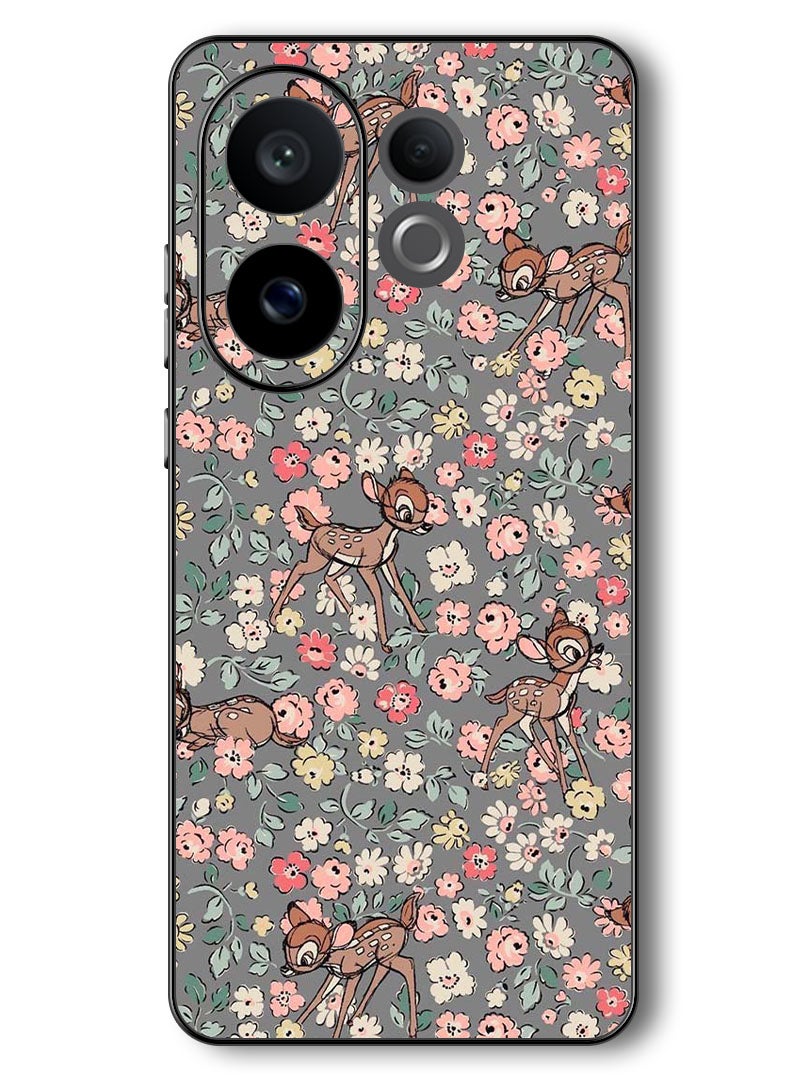 Theodor Case Compatible with Vivo V60 6.77 Inch Protection Shockproof Bumper Cover Deer Pattern - Image 1