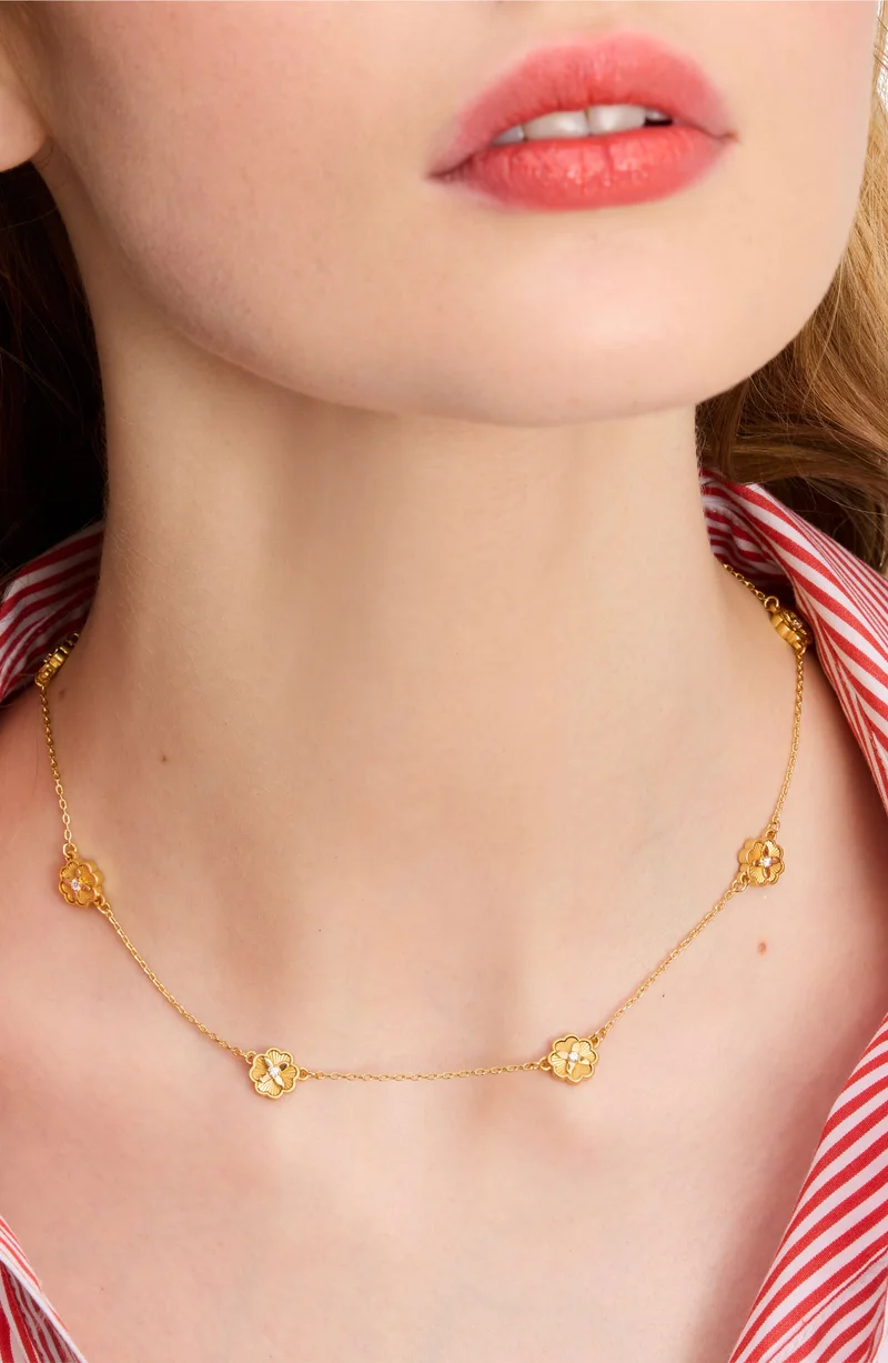 Kate Spade Heritage Bloom Station Necklace