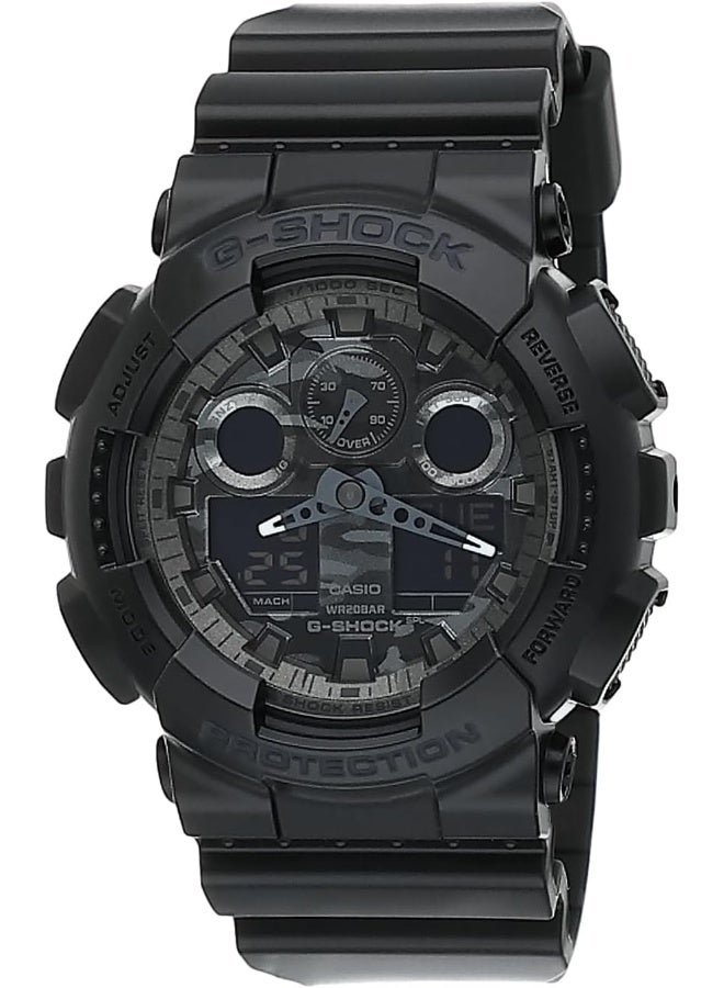 CASIO Casio G-Shock Men's Gold Dial Resin Analog-Digital Watch - GA-100CF-1ADR - Image 1