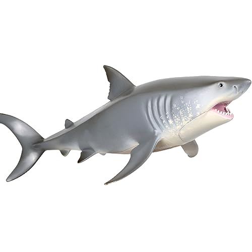EOIVSH Large Great White Shark Toy Realistic Sea Creature Sharks Figure Marine Life Plastic Shark for Boys Girls Kids Ages 3 Shark Cake Topper Educitional Toy Gift - Image 1