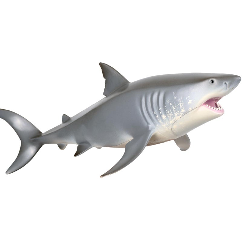 EOIVSH Large Great White Shark Toy Realistic Sea Creature Sharks Figure Marine Life Plastic Shark for Boys Girls Kids Ages 3 Shark Cake Topper Educitional Toy Gift - Image 2