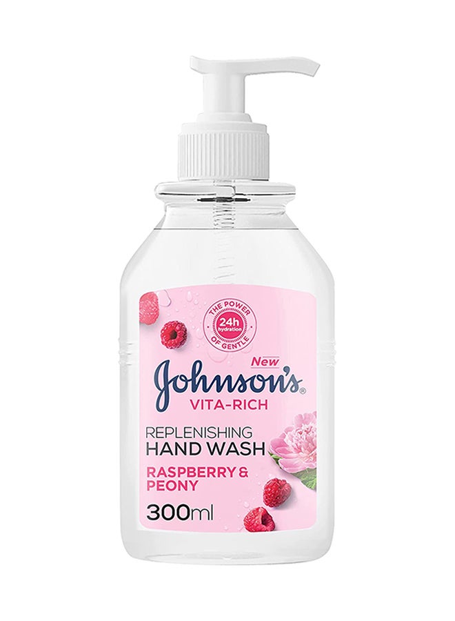 Vita Rich Replenishing Hand Wash Raspberry And Peony Clear 300ml