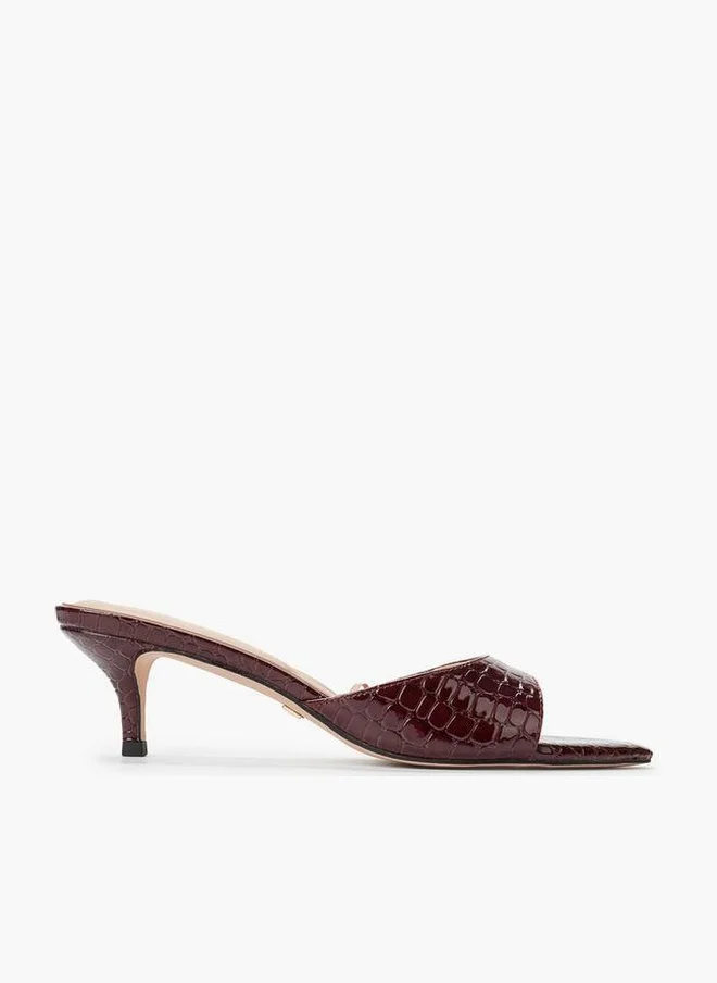 Celeste Women Textured Kitten Heel Sandals Ramadan Collections