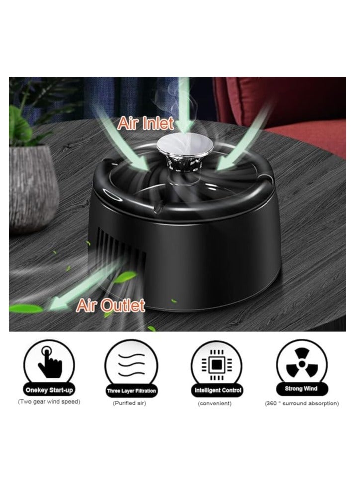 USB rechargeable 2-in-1 multifunctional smokeless ashtray doubles as an air purifier,portable solution for maintaining clean indoor air in home, car and office - Image 1