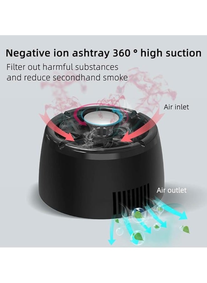 USB rechargeable 2-in-1 multifunctional smokeless ashtray doubles as an air purifier,portable solution for maintaining clean indoor air in home, car and office - Image 2