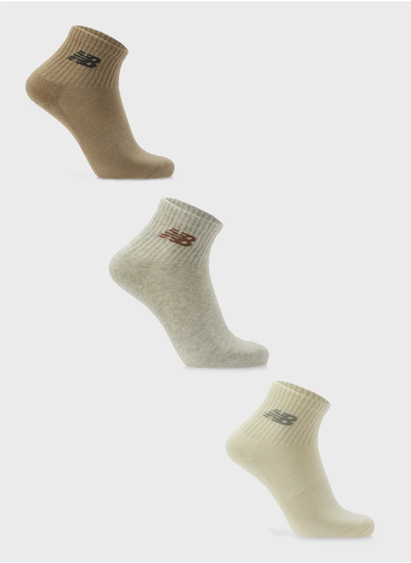 نيو بالانس 3 Pack Everyday Ankle Socks