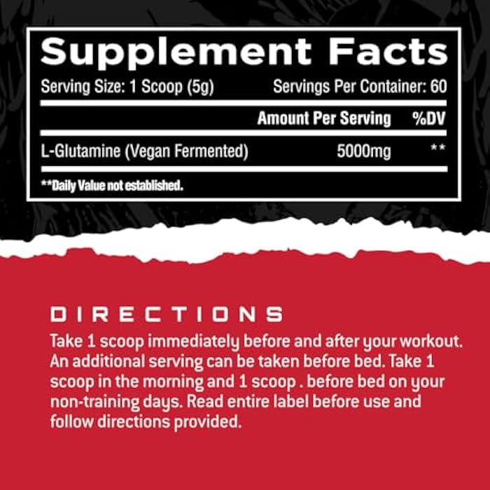 Unmatched Vegan Fermented Glutamine | Plant-Based Fermentation | High Purity, Allergen Free | Muscle Recovery, Gut & Immune Support | 60 Servings (Unflavored) - Image 2