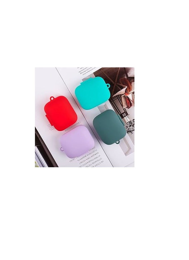 ماركة غير محددة Soft Silicone Protective Case Cover Compatible with Apple AirPods LIBERTY 4PRO Case with  (RED COLOR)  - Image 2
