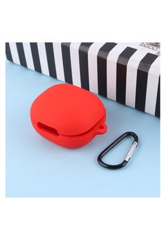 Generic Soft Silicone Protective Case Cover Compatible with Apple AirPods LIBERTY 4PRO Case with  (RED COLOR)  - Image 1