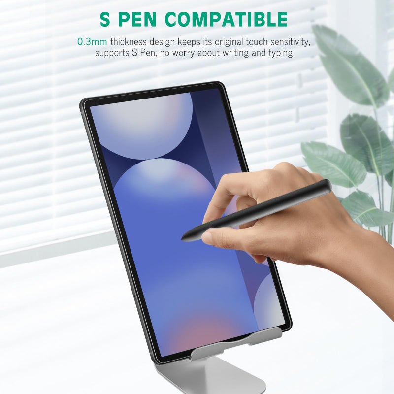 apiker [عبوة 2] واقي شاشة apiker لجهاز Samsung Galaxy Tab S10 Plus/S9 Plus/S9 FE Plus/S7 FE 5G/S8 Plus 12.4 بوصة، زجاج مقسى 9H لجهاز Galaxy Tab S10+/S9+/S9 FE+/S7 FE - Image 4