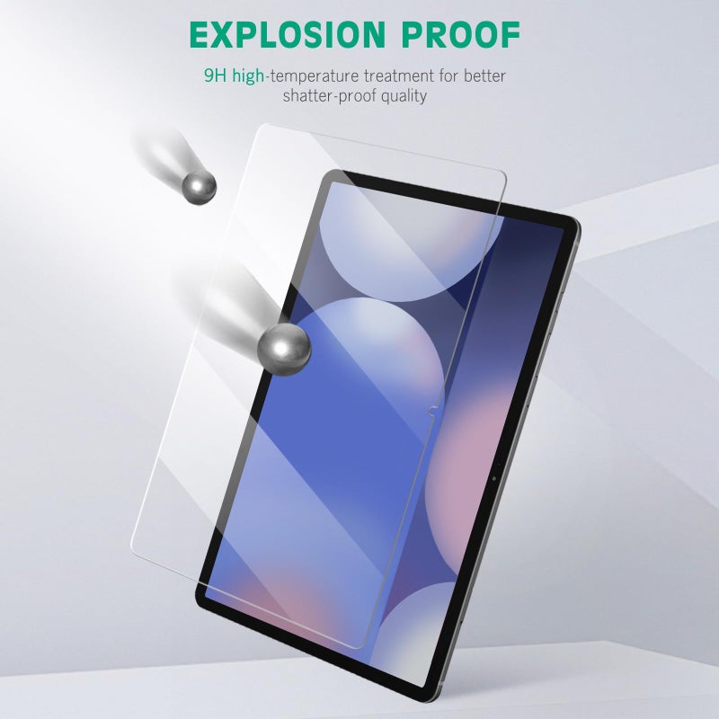 apiker [عبوة 2] واقي شاشة apiker لجهاز Samsung Galaxy Tab S10 Plus/S9 Plus/S9 FE Plus/S7 FE 5G/S8 Plus 12.4 بوصة، زجاج مقسى 9H لجهاز Galaxy Tab S10+/S9+/S9 FE+/S7 FE - Image 5