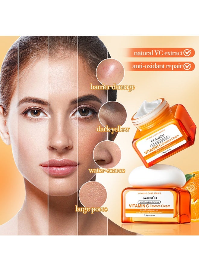 FAYANKOU Vitamin C Whitening Skincare Series Concentrated Facial Cream for Whitening, Spot Removal, Repair and Hydration - Image 3