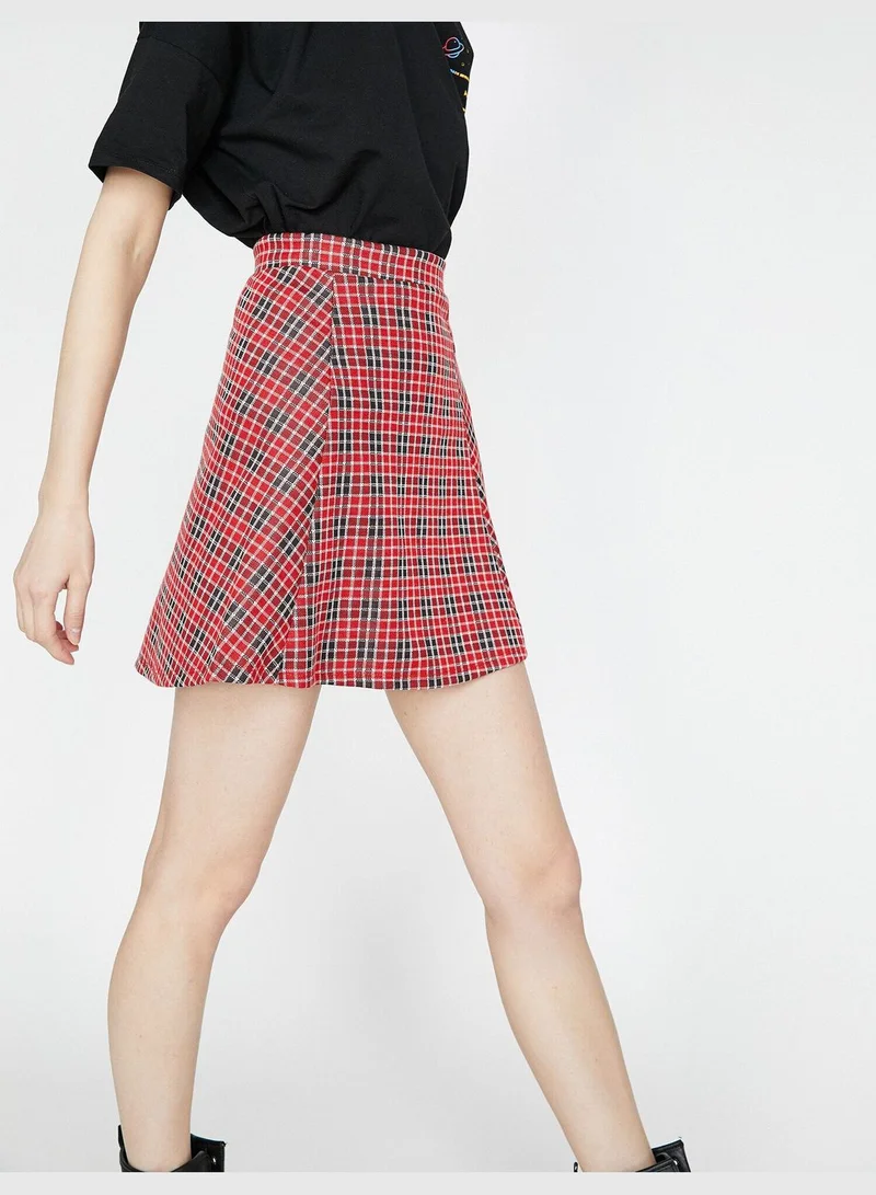 KOTON Check Skirt