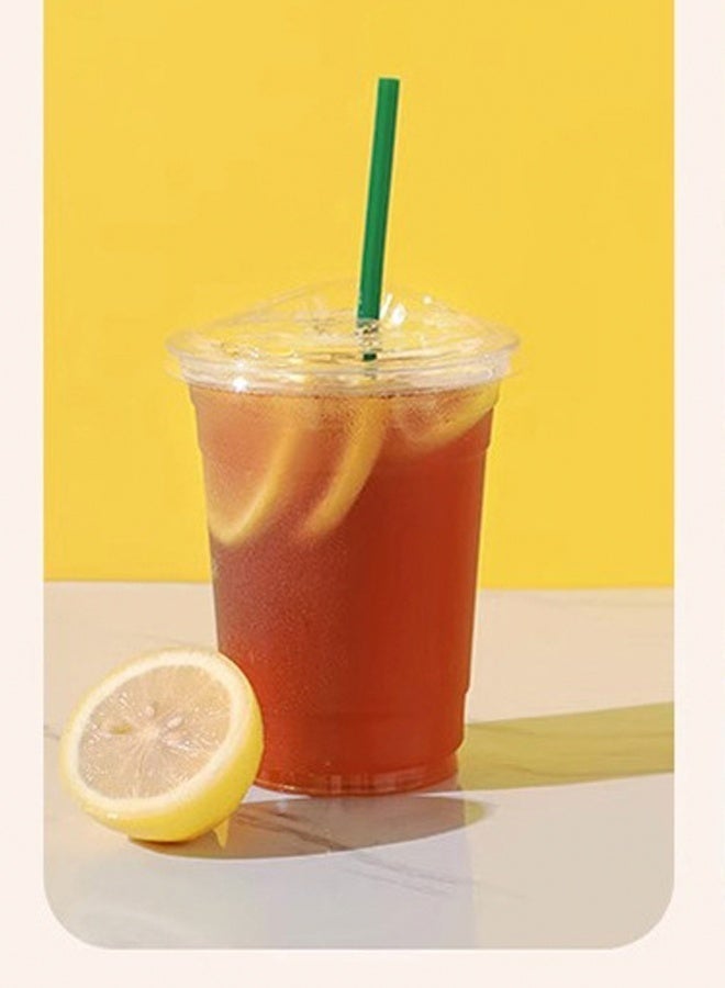 100Pcs Dark Green Disposable Plastic Drinking Straws, Bendable Straws for Coffee, Juice, Milk Tea, Smoothies and All Cold Drinks - Image 5