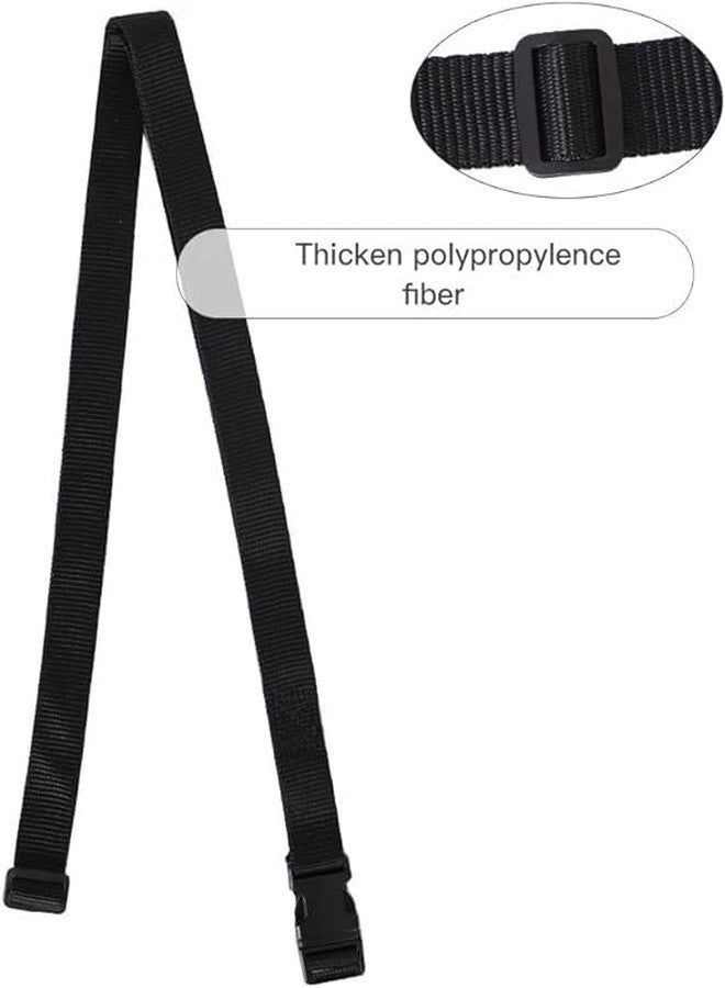 iCONY 4 Piece Luggage Strap with Quick Release Buckle, Adjustable Suitcase Straps and Heavy Duty Strap Buckle Packing Straps Travel Accessories, (1 inch, Black) - Image 3