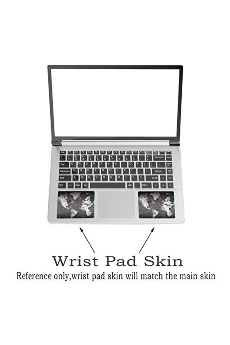 BPA Laptop Skin Sticker Decal, 12" 13" 13.3" 14" 15" 15.4" 15.6 inch Laptop Vinyl Skin Sticker Cover Art Protector Notebook PC, Decorative Waterproof Removable, Cool World Map - Image 4