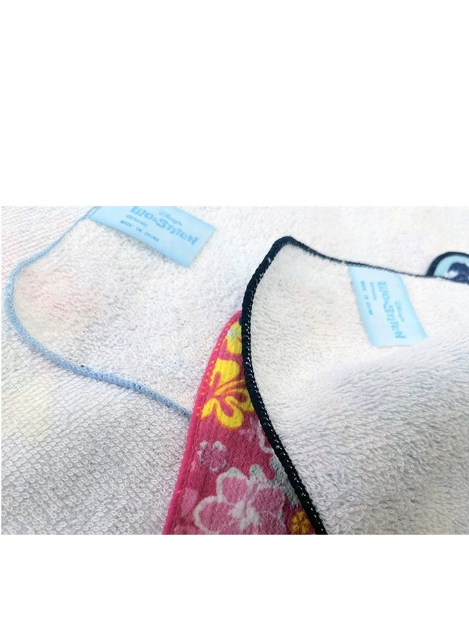 STITCH - 10 pieces of Stitch pattern cotton small square towel children's hands and mouth towels (single size: 20cmX20cm) - Image 1