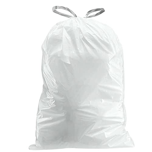Plasticplace أكياس القمامة البلاستيكية المخصصة من بلاستيك بليس متوافقة مع أكياس سحب كود H سعة 8-9 جالون بطانة مقاومة للتمزق 200 قطعة للتخلص من النفايات الثقيلة - Image 3