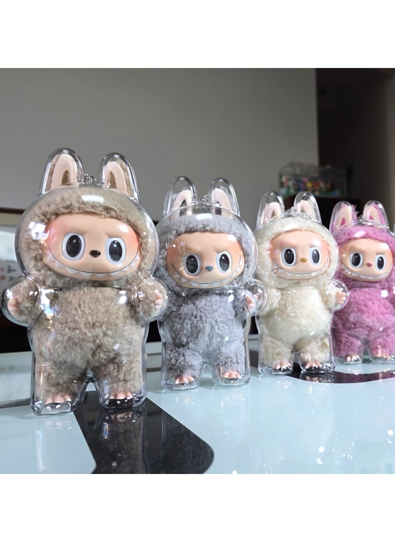 Generic - Standing Labubu Version 1, Clear Acrylic Hard Case for Protecting Precious Dolls. (Case Only) - Image 1