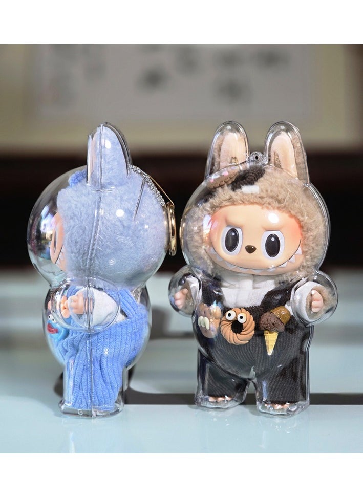 Generic - Standing Labubu Version 1, Clear Acrylic Hard Case for Protecting Precious Dolls. (Case Only) - Image 1