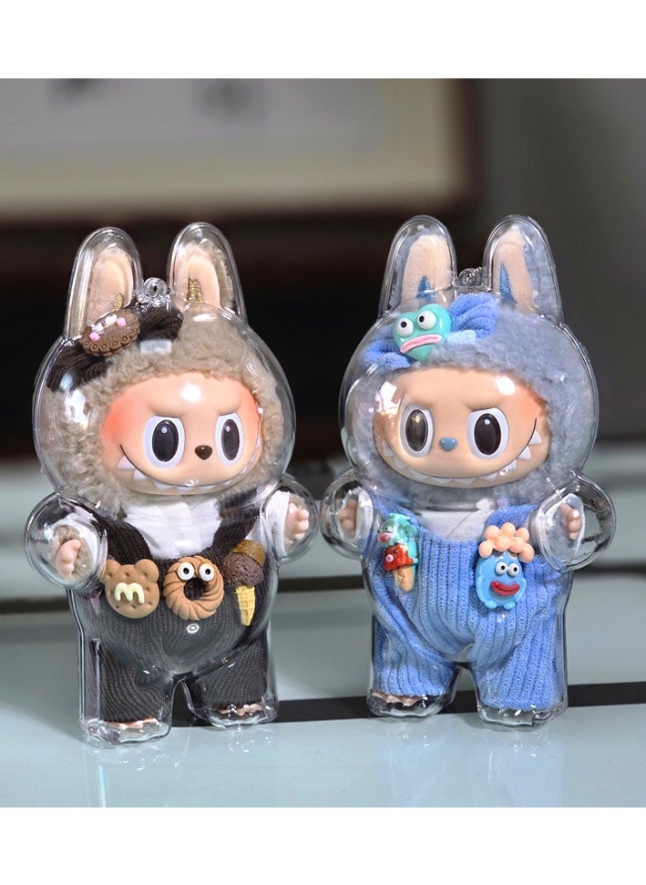 Generic - Standing Labubu Version 1, Clear Acrylic Hard Case for Protecting Precious Dolls. (Case Only) - Image 1