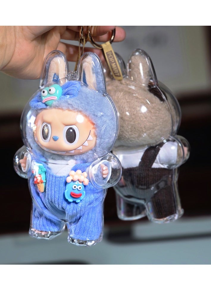 Generic - Standing Labubu Version 1, Clear Acrylic Hard Case for Protecting Precious Dolls. (Case Only) - Image 1