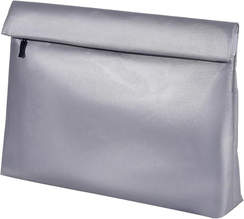 A4 Fireproof Document Bag Waterproof Zipper Lockable Heat Resistant Folder - Image 1