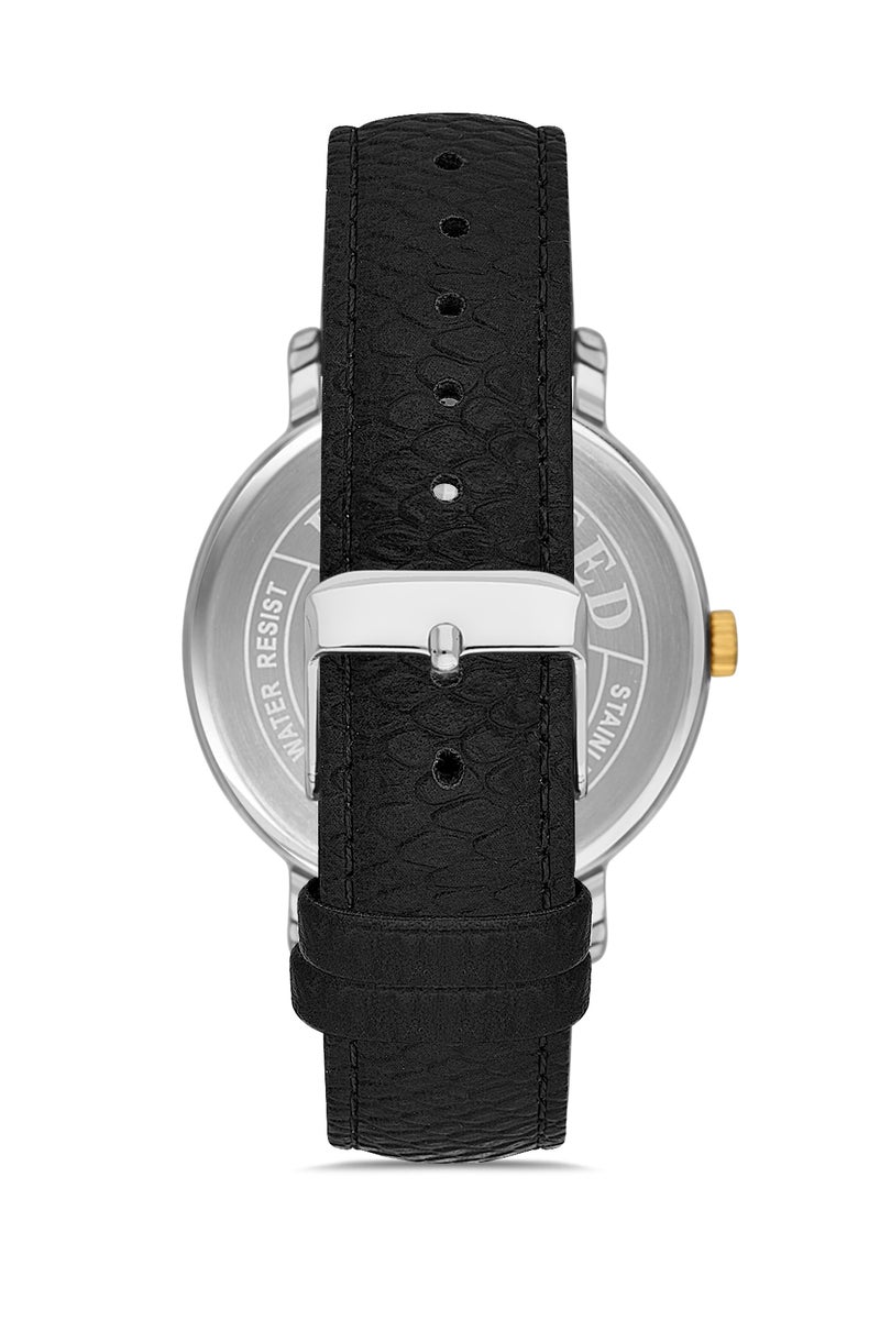 OMAX MEN’S Wrist-Watch | Analog | Leather Strap | Elegant Design - Image 3