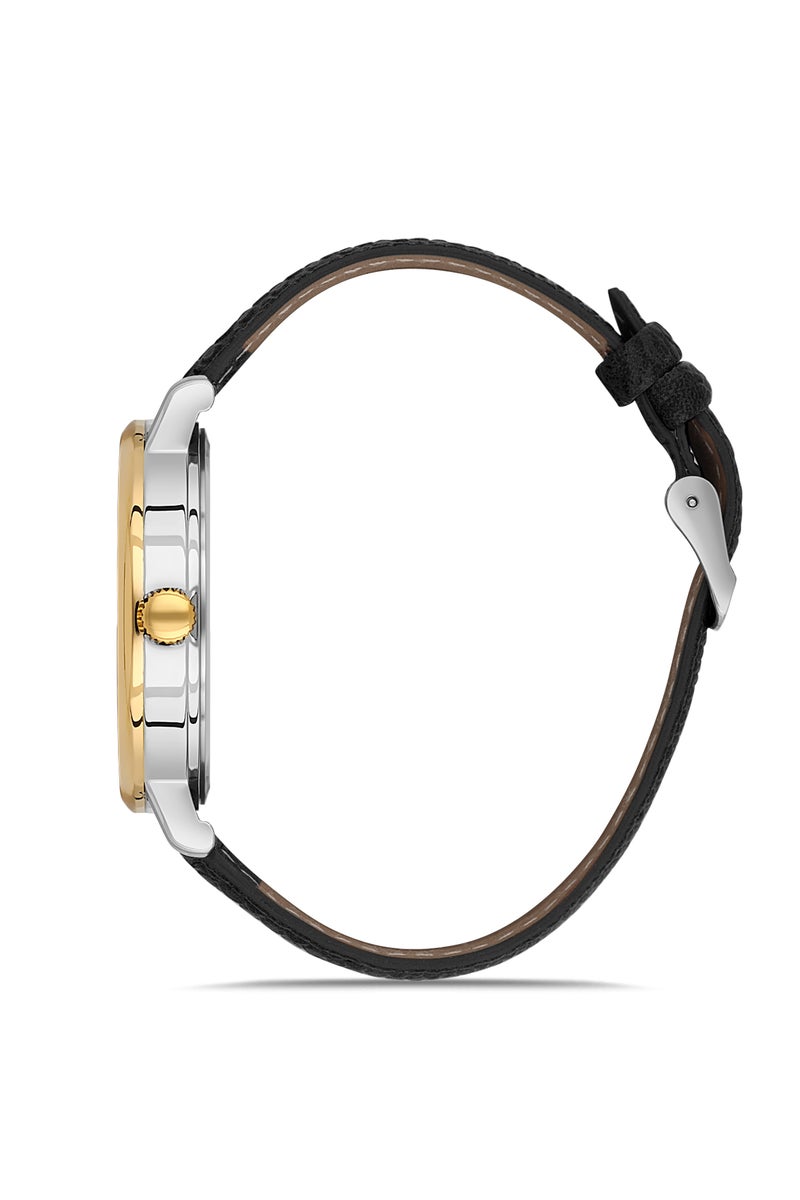 OMAX MEN’S Wrist-Watch | Analog | Leather Strap | Elegant Design - Image 2