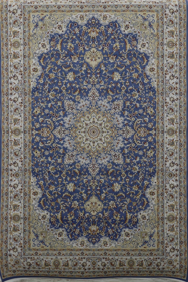 Alkaffary Bashayer Area Rug, Living Room & Majlis Rug, Luxury Heritage Arabic Design High-Quality Materials,100X200 cm,Blue - Image 2