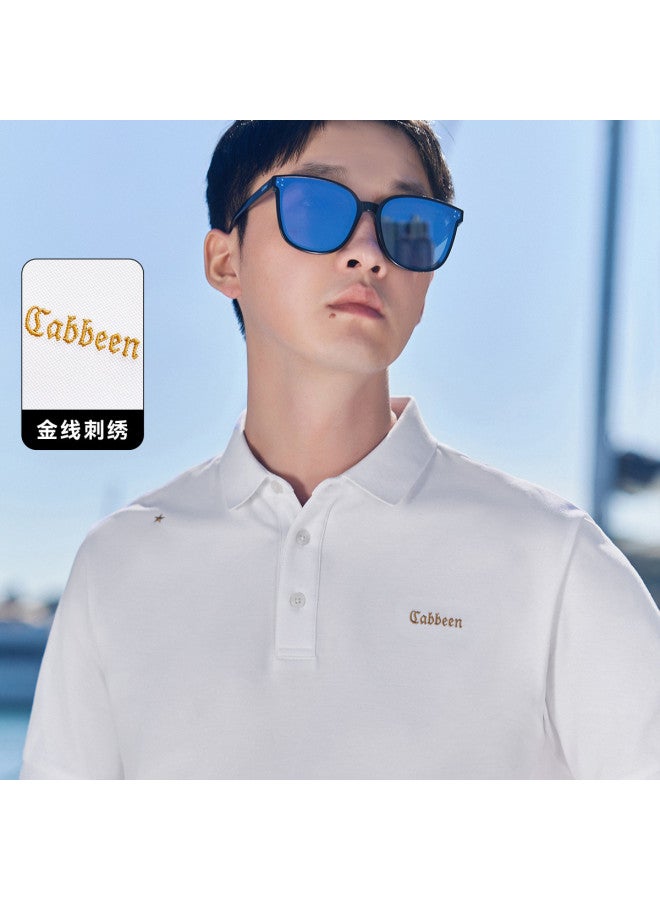 Cabbeen Cool-feel Polo Shirt Men, High-end Style, Collared Short-sleeve T-shirt Men's Clothing Summer - Image 4