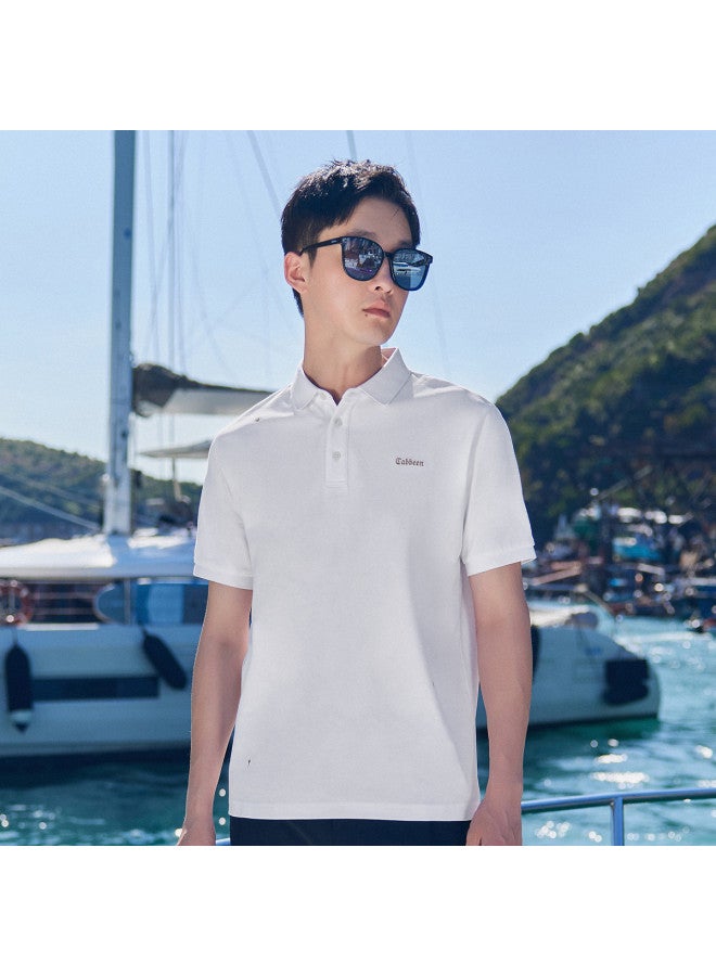 Cabbeen Cool-feel Polo Shirt Men, High-end Style, Collared Short-sleeve T-shirt Men's Clothing Summer - Image 5