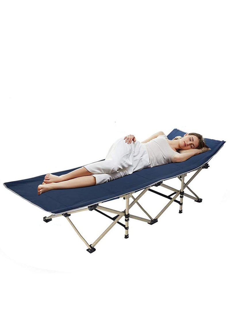 PIKFOS PIKFOS Portable Folding Camping Cot 28 Extra Wide Tent Cots Load 550 LBS with Carry Bag Double Layer 2400D Oxford Sleeping Bed for Outdoor Travel Home Office Nap 