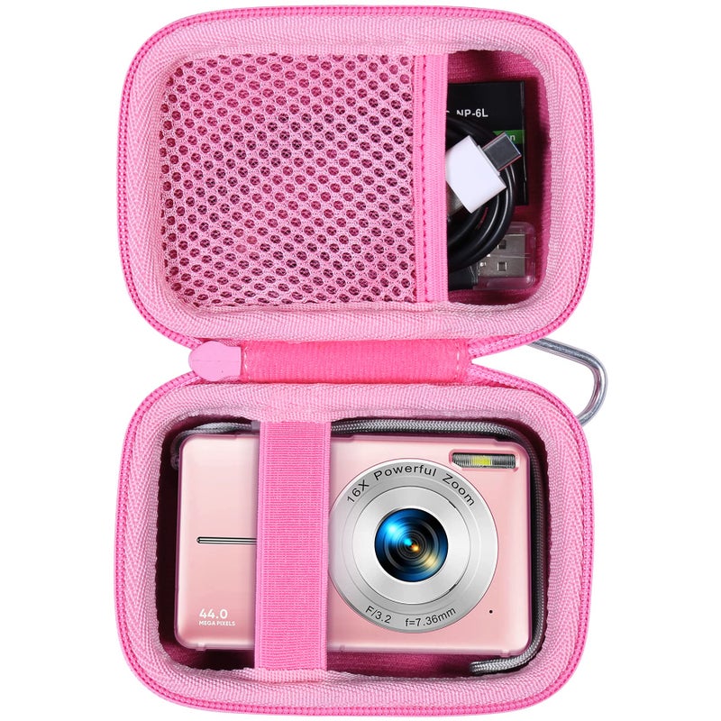 co2CREA Hard Case Compatible with CAMKORY/Lecran/KODAK PIXPRO/VAHOIALD/AiTechny Digital Camera Video Camera, Pink - Image 1