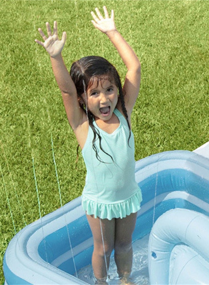 INTEX Unique flamingo Inflatable Swimming Pool With Slide,Animal Cartoon Water Slide Play Center,Kid Portable Inflatable Spray Water Pool,Security Lightweight Funny 244×198×71CM - Image 3