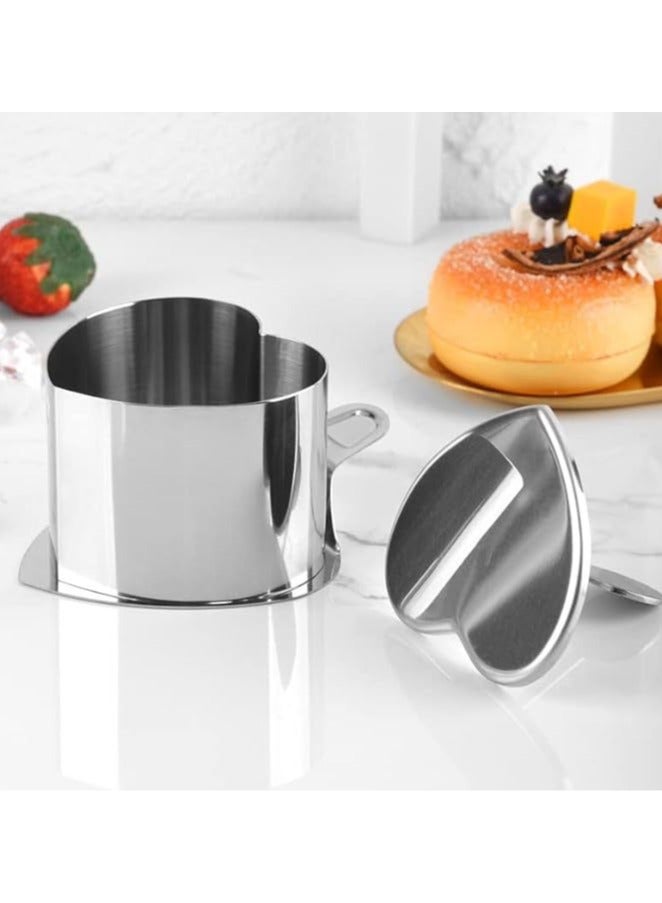 general Stainless steel seamless mousse rings small cake molds rice ball molds cold dish molds round push sheets press baking molds - Image 3