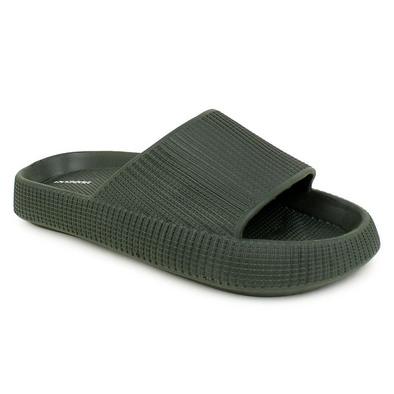 Hygear Men's Xpress Olive green Slippers_10 UK (HG-GE-1004) - Image 4