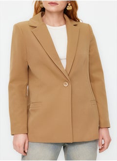 Dark Beige Regular Lining Detailed Woven Blazer Jacket TWOAW20CE0316 - pzsku/Z3CEDBA5C5BD71E46BA1FZ/45/_/1739718343/9491ab2e-f134-4ead-be38-731b5fa06313