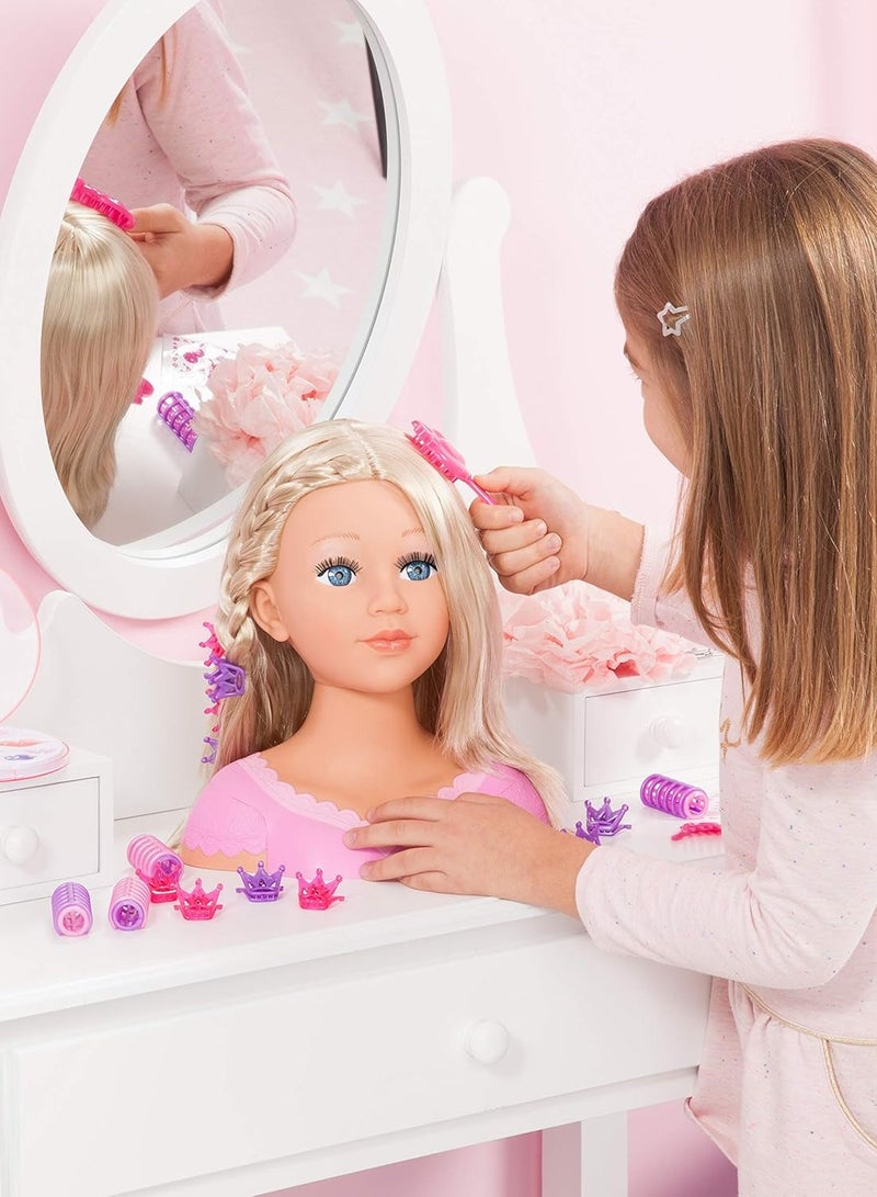 Bayer Charlene Super Model Styling Head wHair Bunches - Image 2