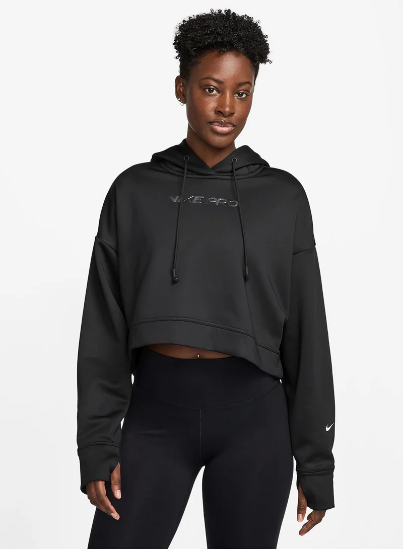 Nike Pro Therma-Fit Graphic Fleece Hoodie