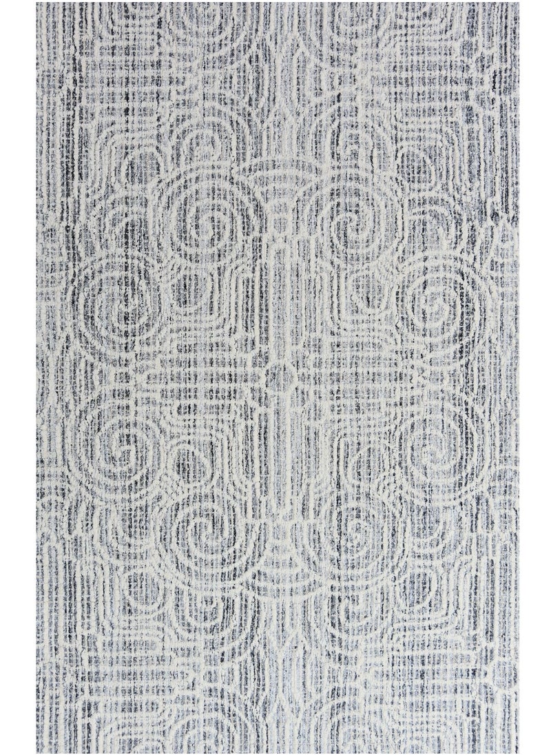 AURUM HOME AH02B Hand Tufted Carpets Indoor Living Dining Bedroom Room and Gallery Area Rugs Loop Cut Pile Wool  - Image 1