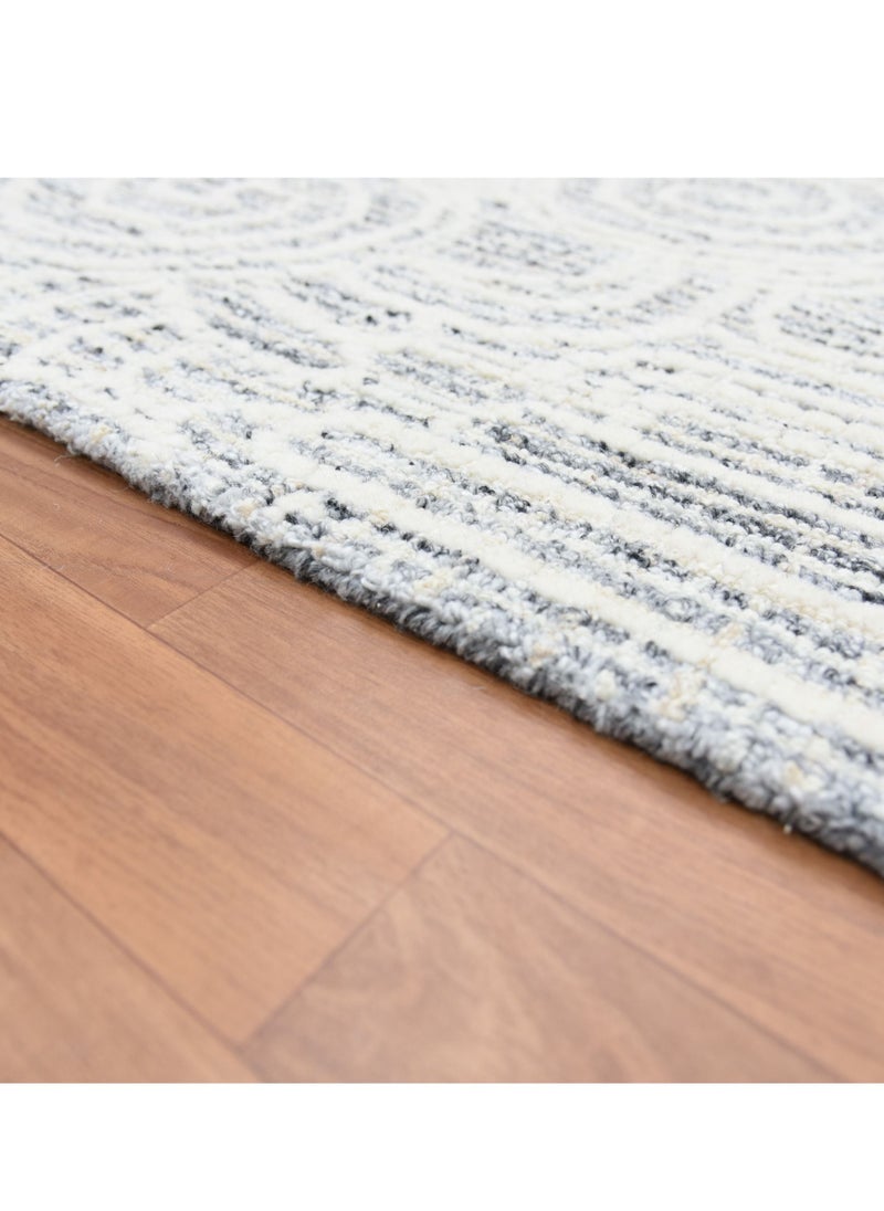 AURUM HOME AH02B Hand Tufted Carpets Indoor Living Dining Bedroom Room and Gallery Area Rugs Loop Cut Pile Wool  - Image 3