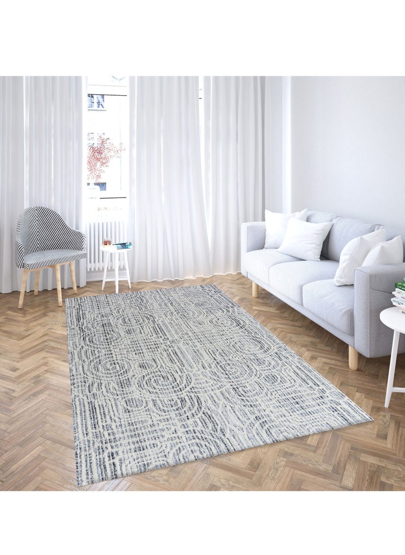 AURUM HOME AH02B Hand Tufted Carpets Indoor Living Dining Bedroom Room and Gallery Area Rugs Loop Cut Pile Wool  - Image 2