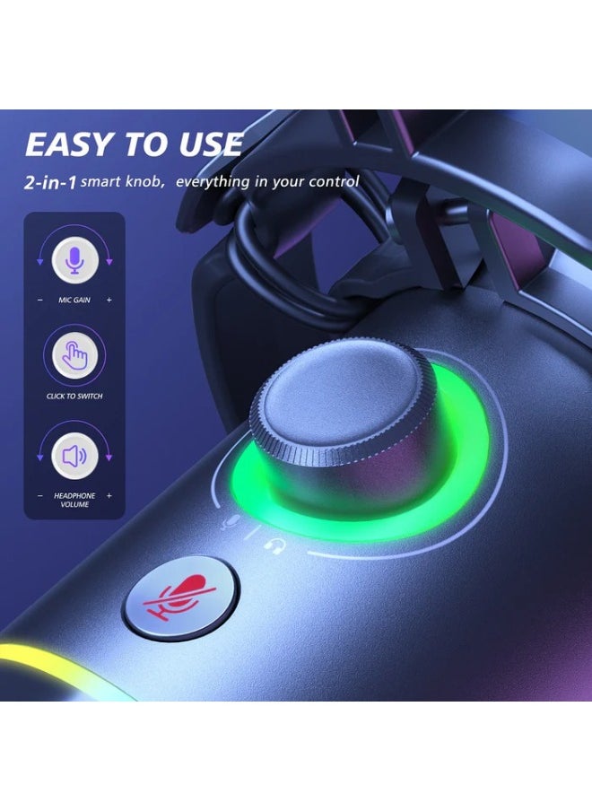 ماونو - مجموعة ميكروفون ديناميكي PD200XS USB/XLR مع ذراع ذراع - Image 1