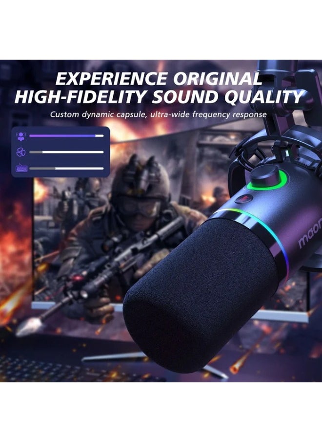 ماونو مجموعة ميكروفون ديناميكي PD200XS USB/XLR مع ذراع ذراع  - Image 3