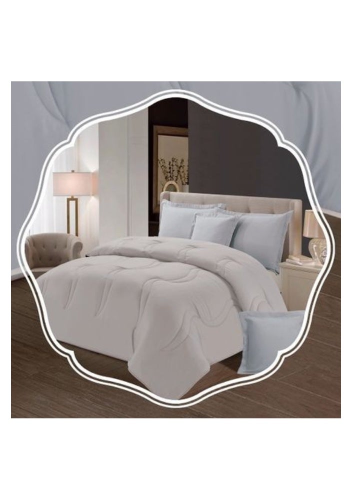 بلو سكاي مفرش سرير نفر ونص مصنوع من المايكروفايبر بنسبة 100% ، غطاء سرير بتصميم سادة، قابل للاستخدام على الوجهين، طقم من 4 قطع، مقاس 230X170 سم - Image 5