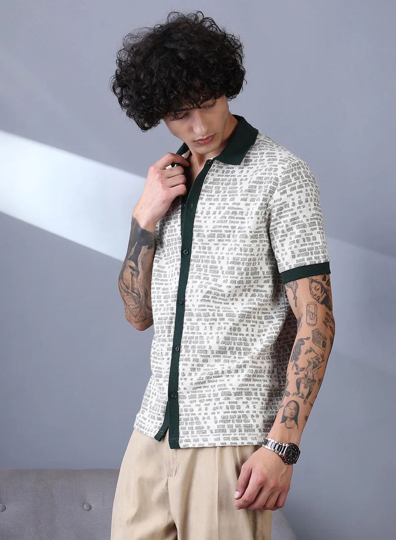 Campus Sutra Campus Sutra Printed Casual Shirt for Men